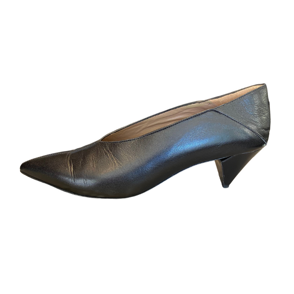 Alumnae Black Vamp Pointy Heels |US10|IT41|