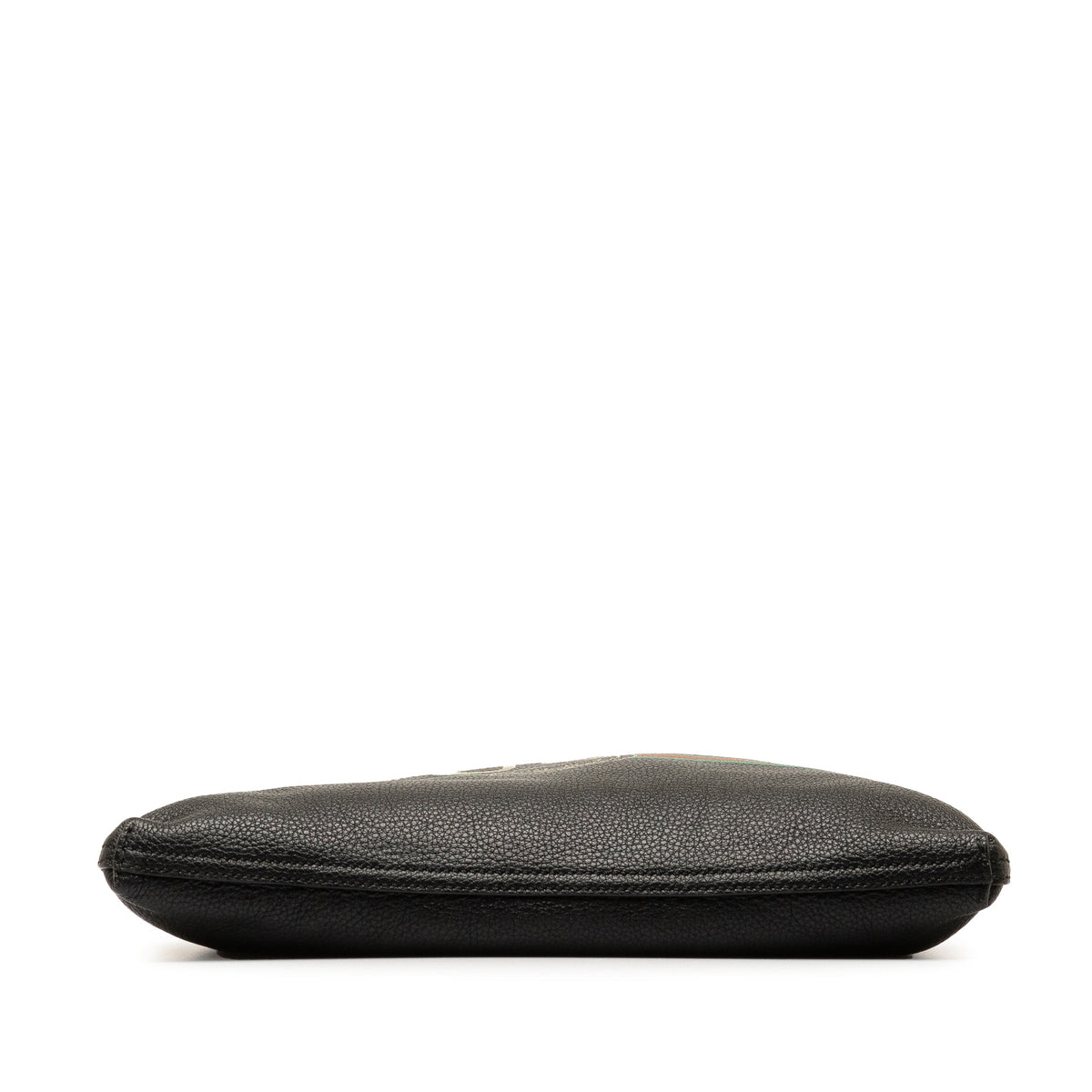 GUCCI Logo Leather Clutch Bag