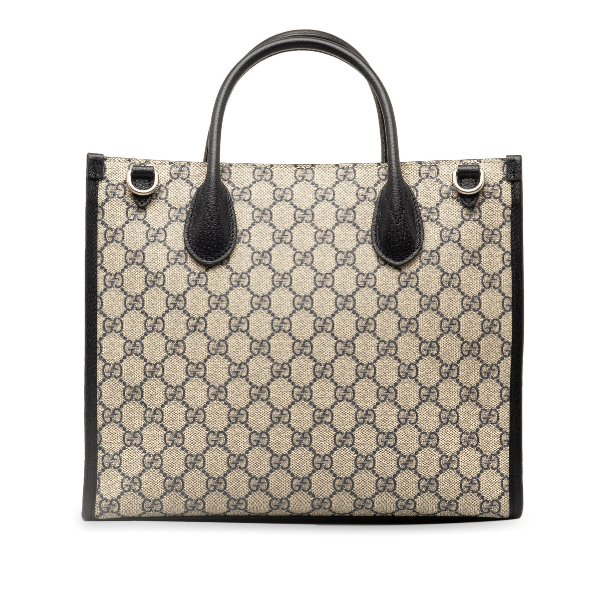 GUCCI Small GG Supreme Interlocking G Tote Satchel