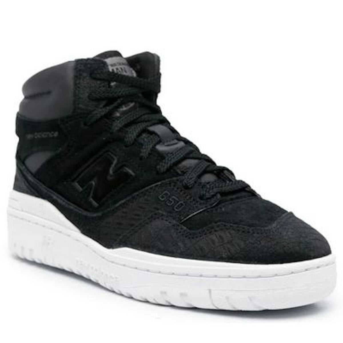 LEATHER PANELLED SNEAKERS