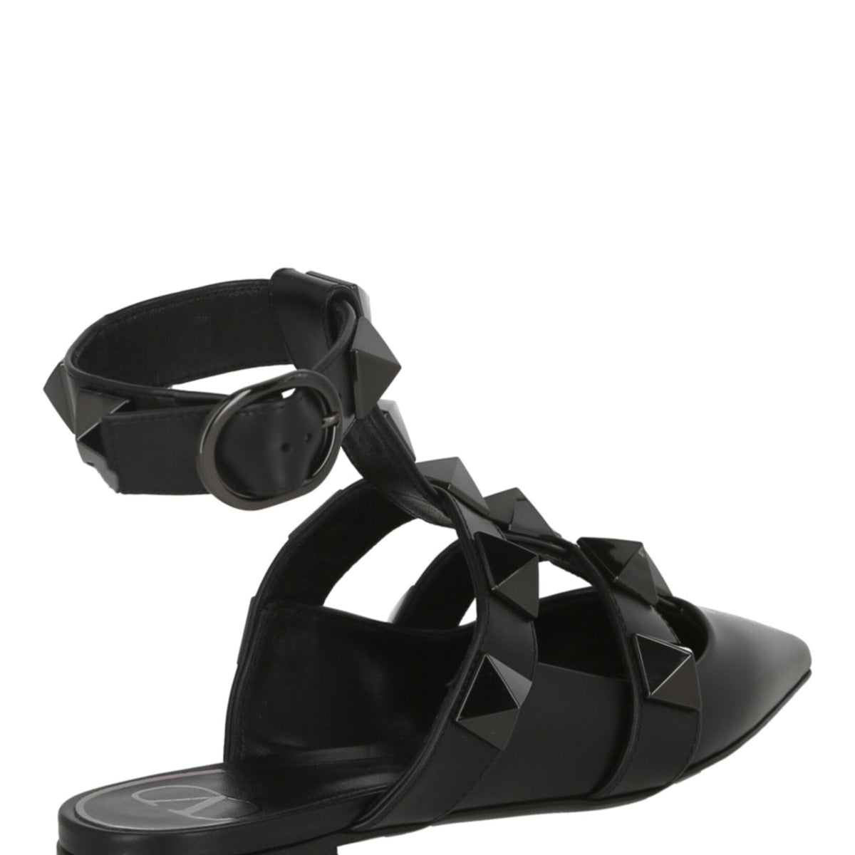 Valentino Womens Roman Stud Ballerina Shoes