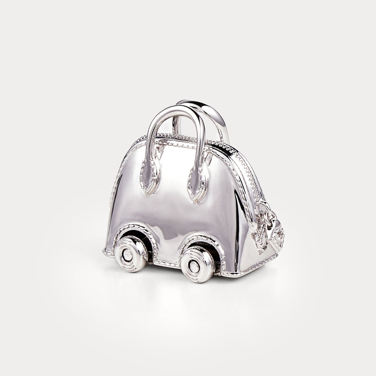 Classic Silver—Bolide On Wheels Bag Charm