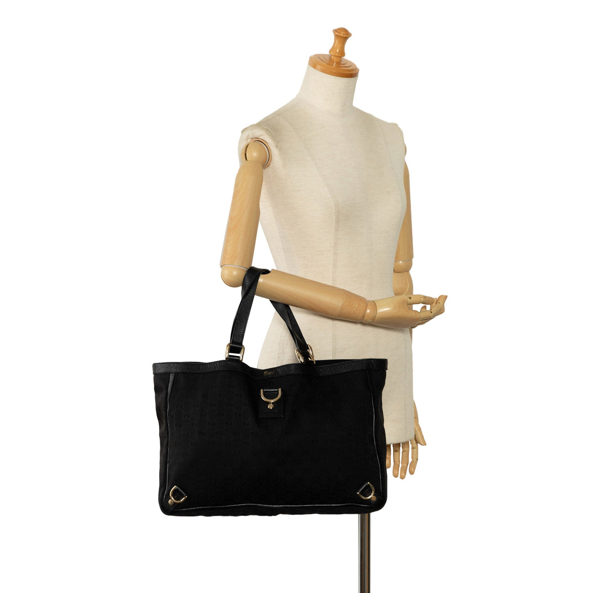 GUCCI GG Canvas Abbey D-Ring Tote Bag