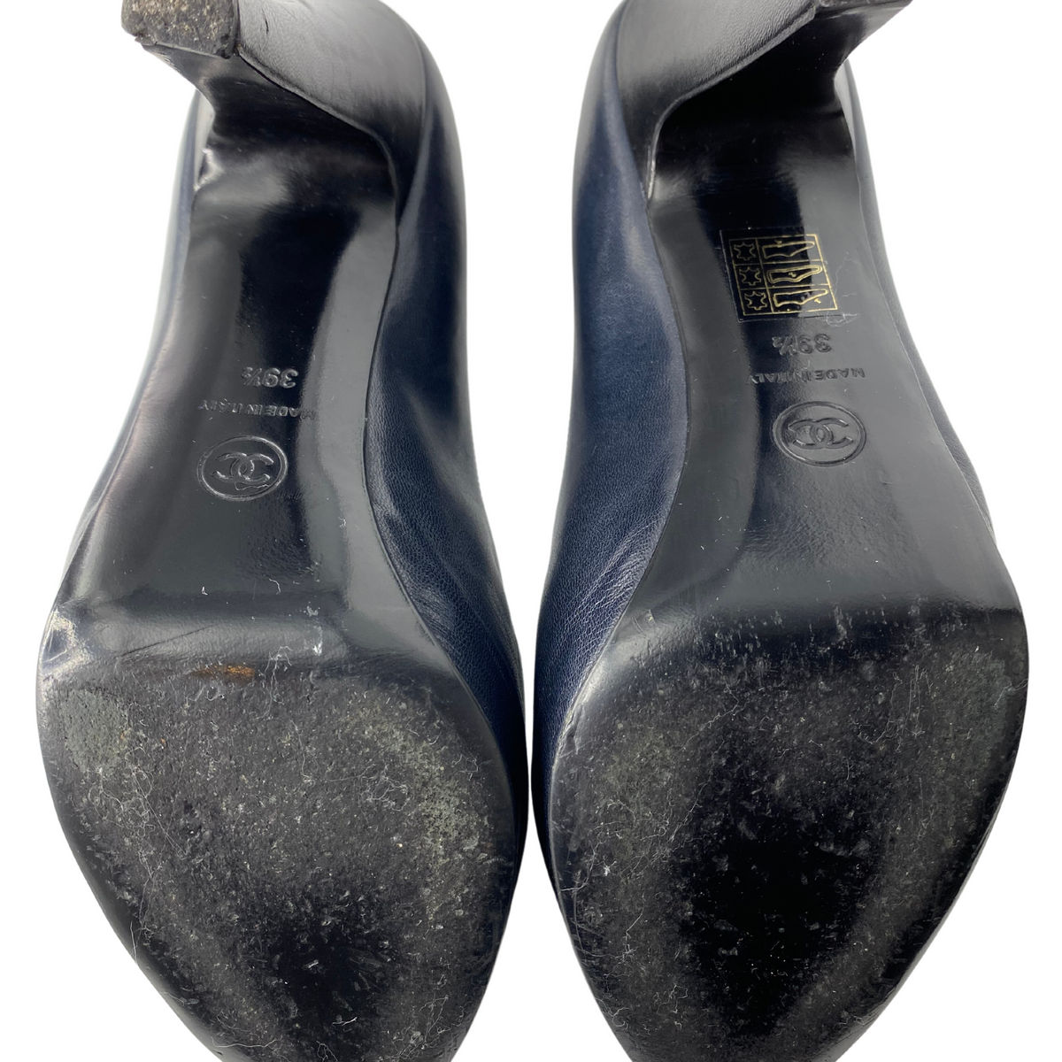 Chanel Leather Round Toe Pump |US9.5|FR39.5|