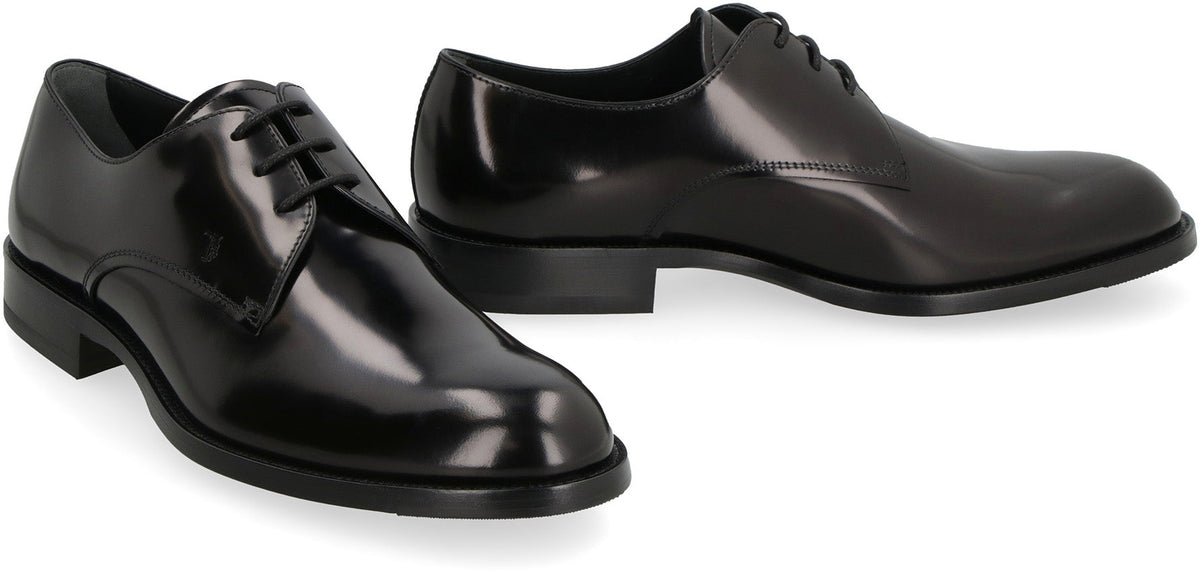 DERBY LEATHER LACE-UP SHOES