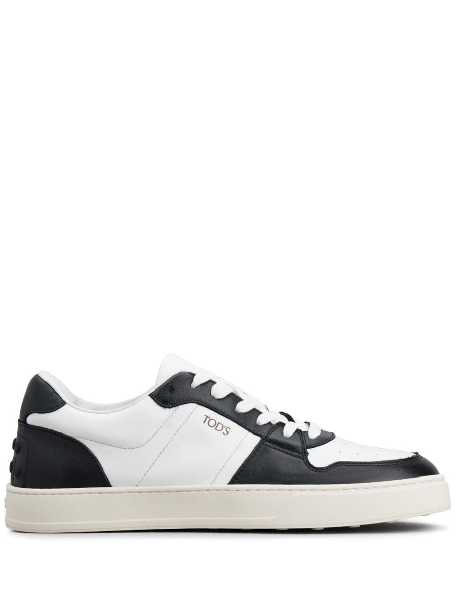 PANELLED LEATHER SNEAKERS