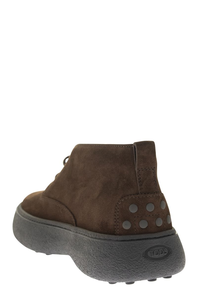 SUEDE LEATHER ANKLE BOOTS