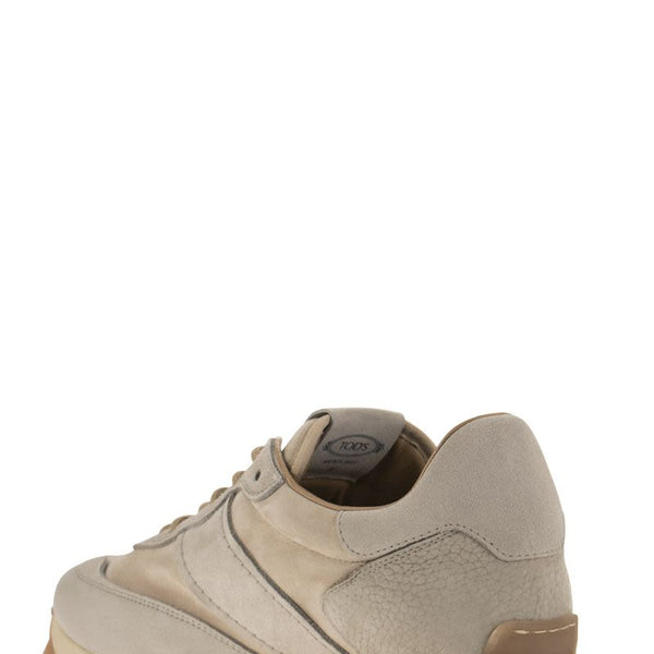 1T - NUBUCK AND LEATHER TRAINERS