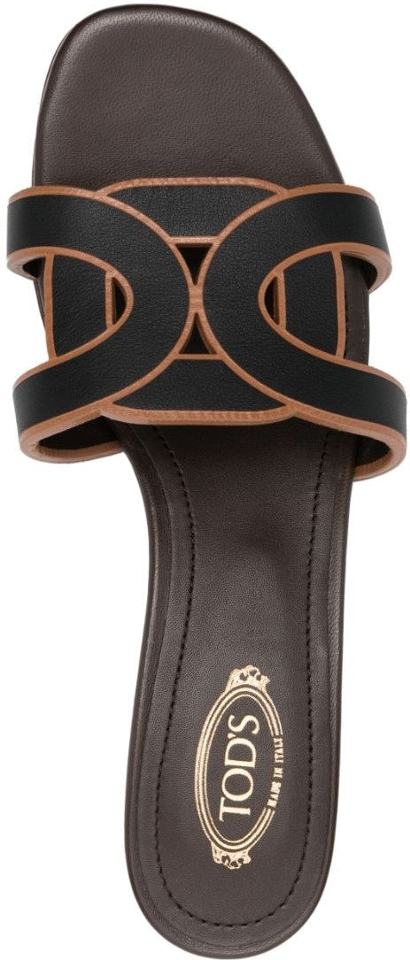 LEATHER HEELED SANDAL
