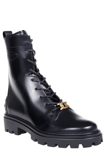 LEATHER COMBAT BOOTS