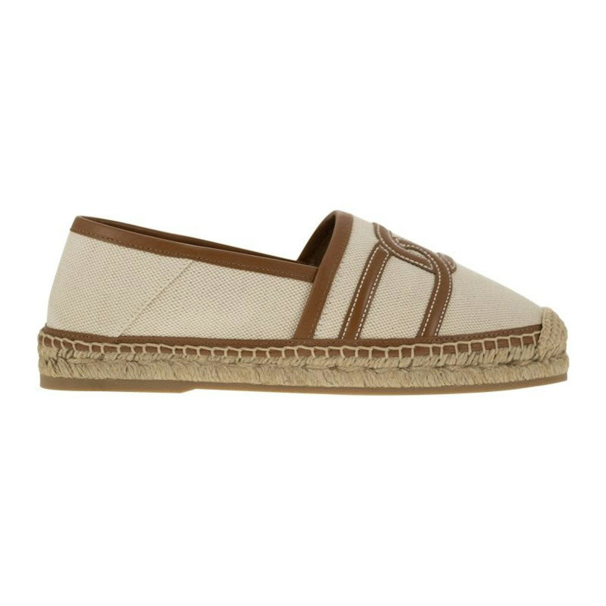 SLIP-ON KATE IN CANVAS AND LEATHER
