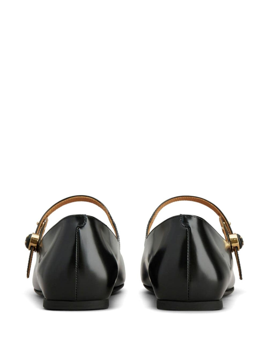 LEATHER BALLET FLATS