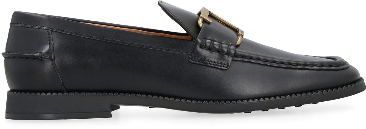 LOGO DETAIL LEATHER LOAFERS