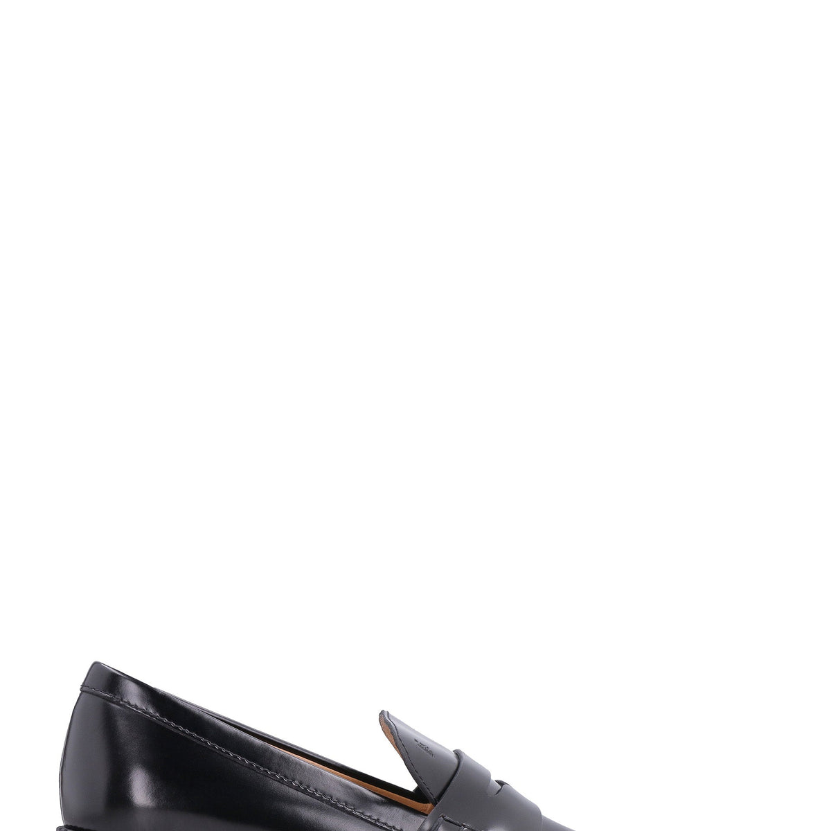 HIGH HEEL LEATHER LOAFERS