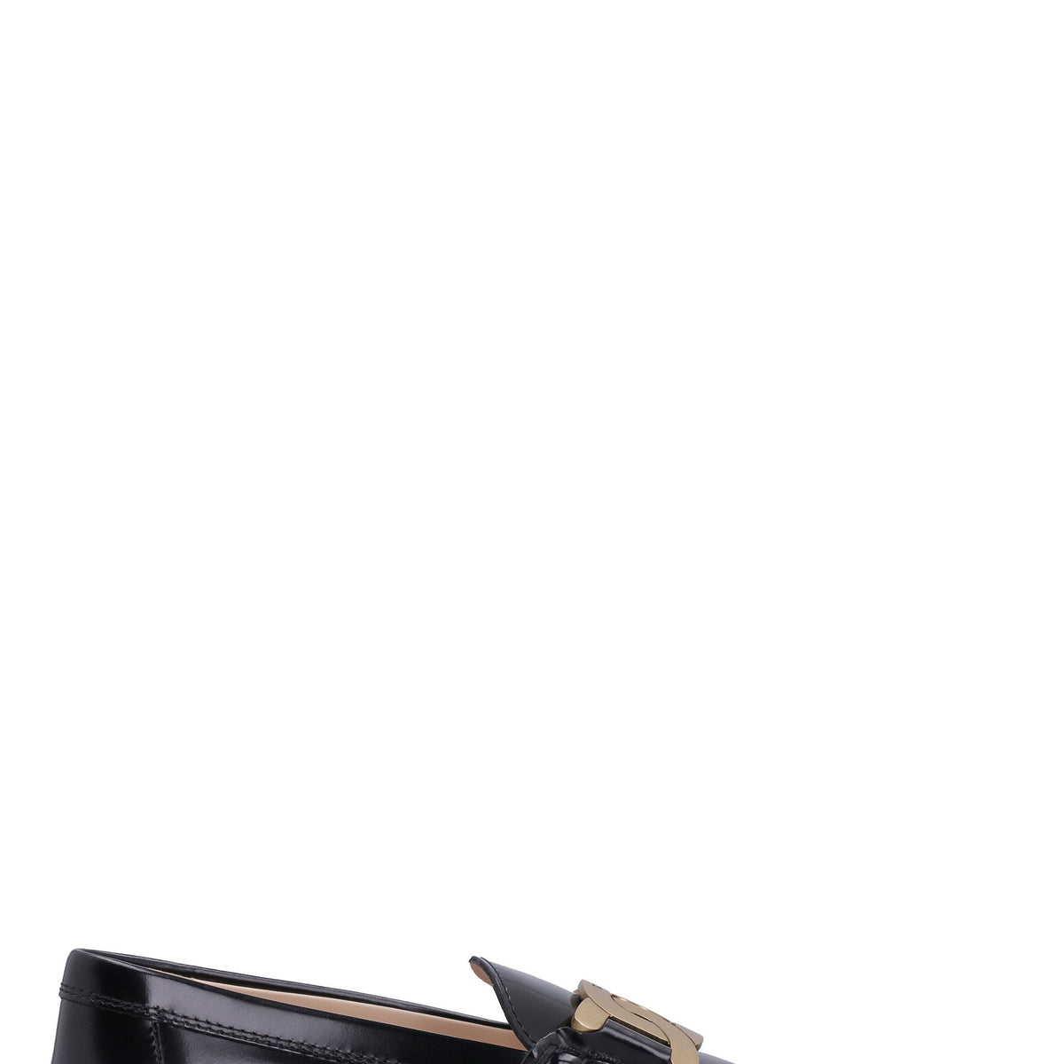 BLACK LEATHER LOAFERS