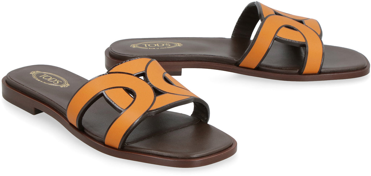 LEATHER SLIDES