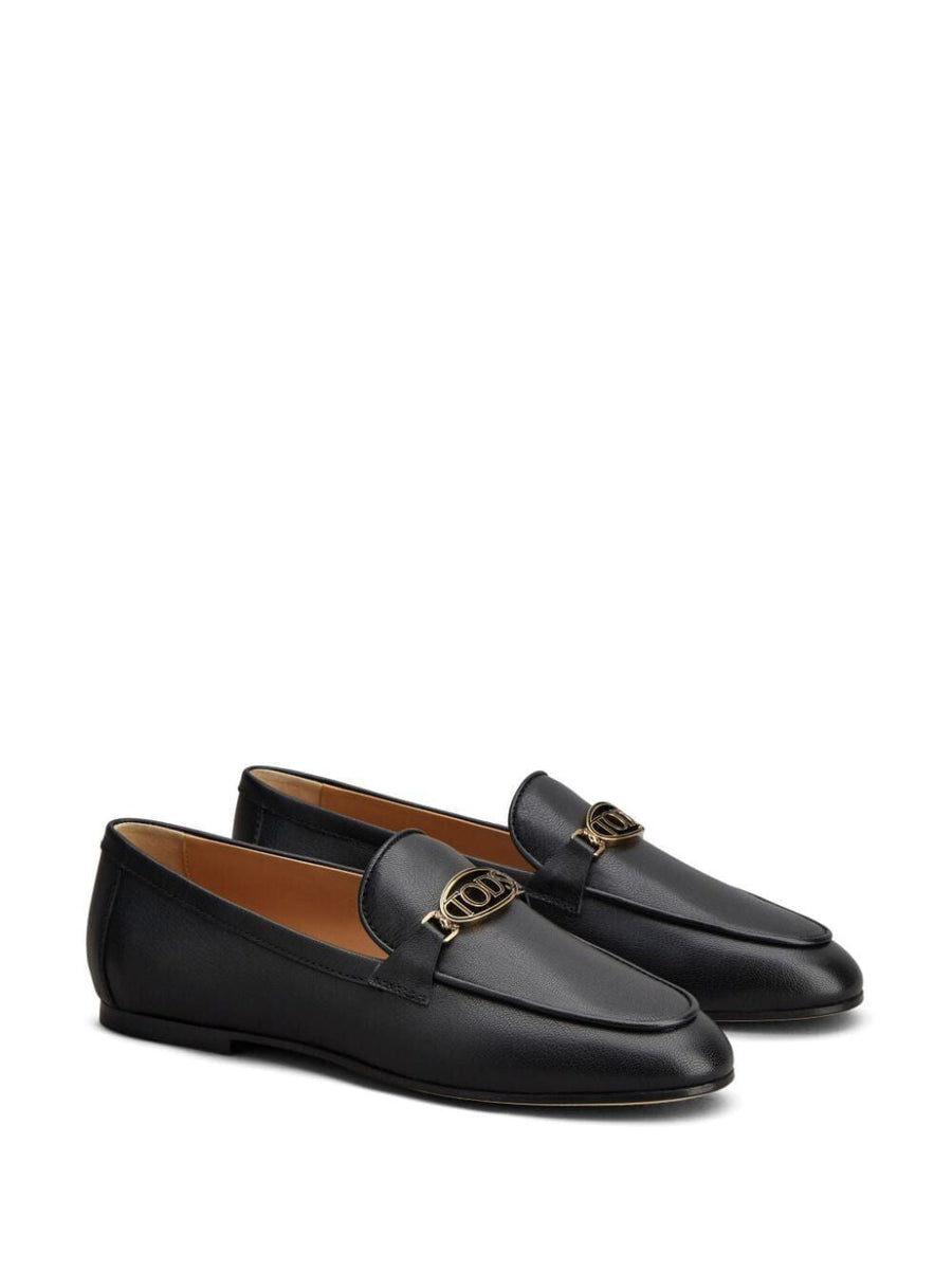 LOGOPLAQUE LEATHER LOAFERS