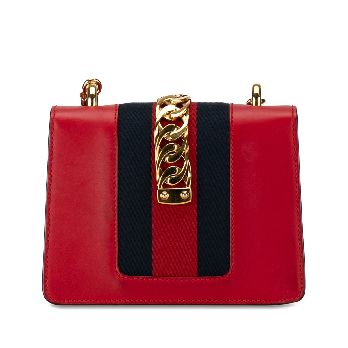 GUCCI Mini Sylvie Leather Chain Crossbody Crossbody Bag