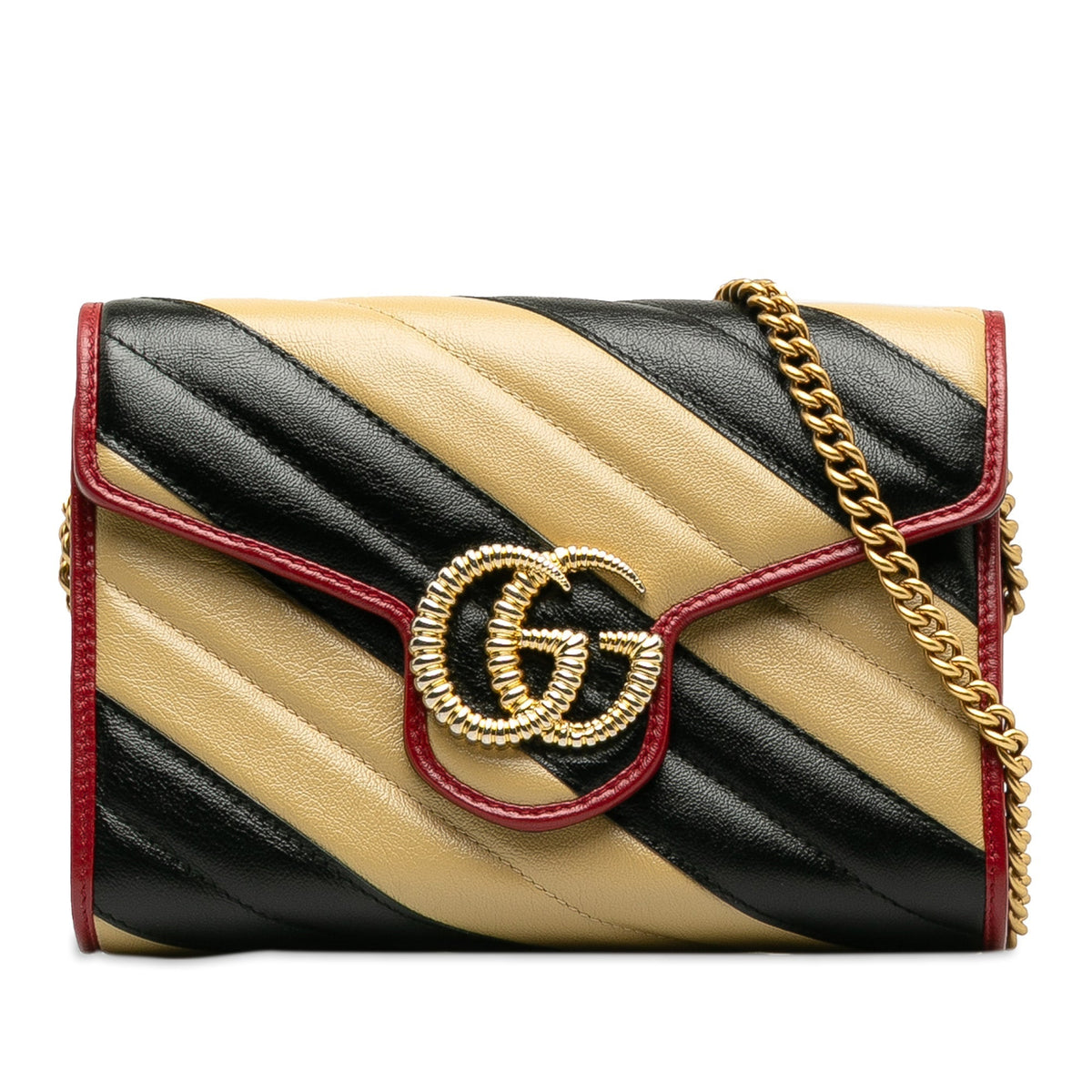 GUCCI GG Marmont Torchon Wallet on Chain Crossbody Bag