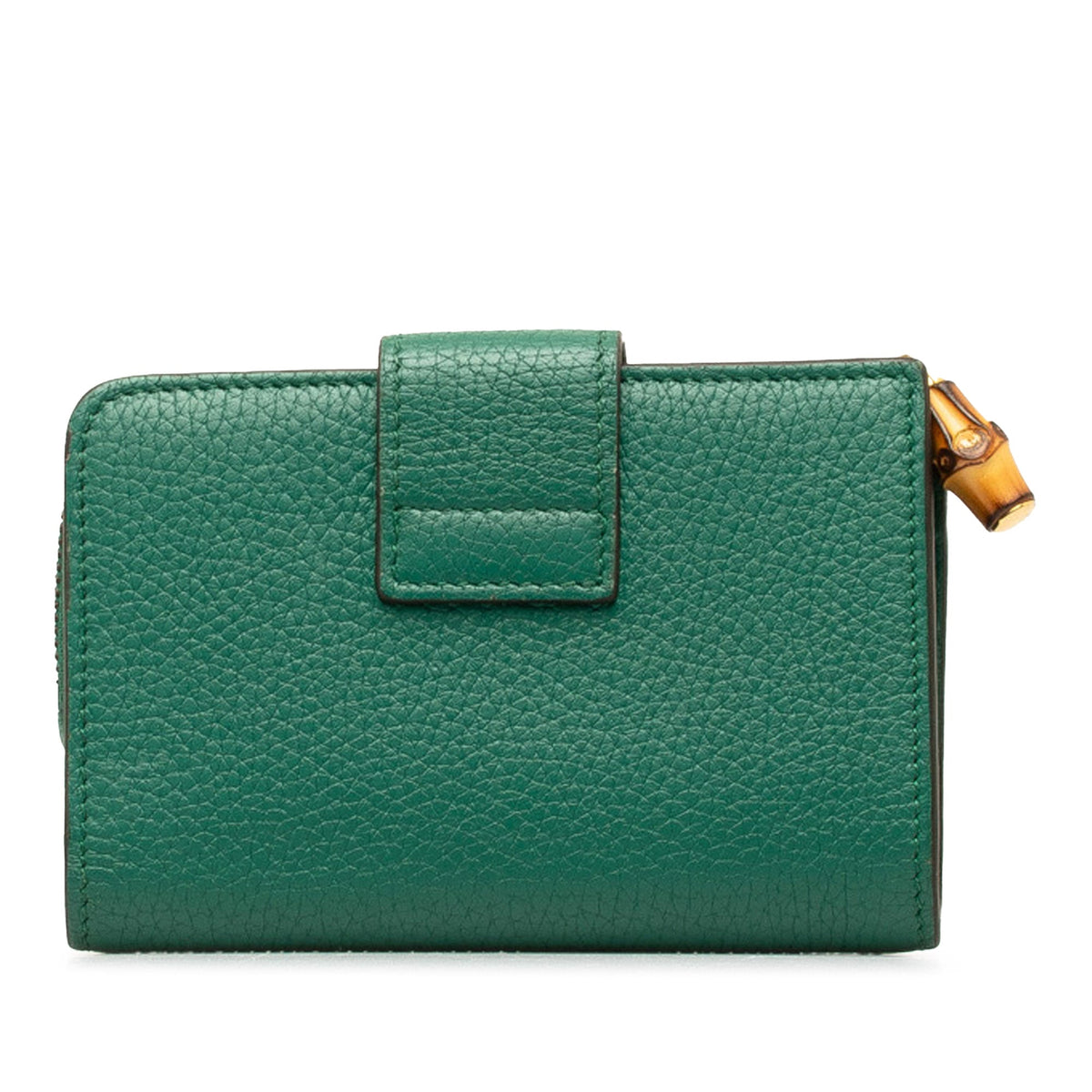 GUCCI Medium Leather Double G Bamboo Wallet Small Wallets