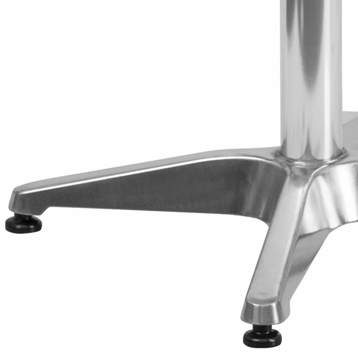 23.5" round Aluminum Indoor-Outdoor Table with Base