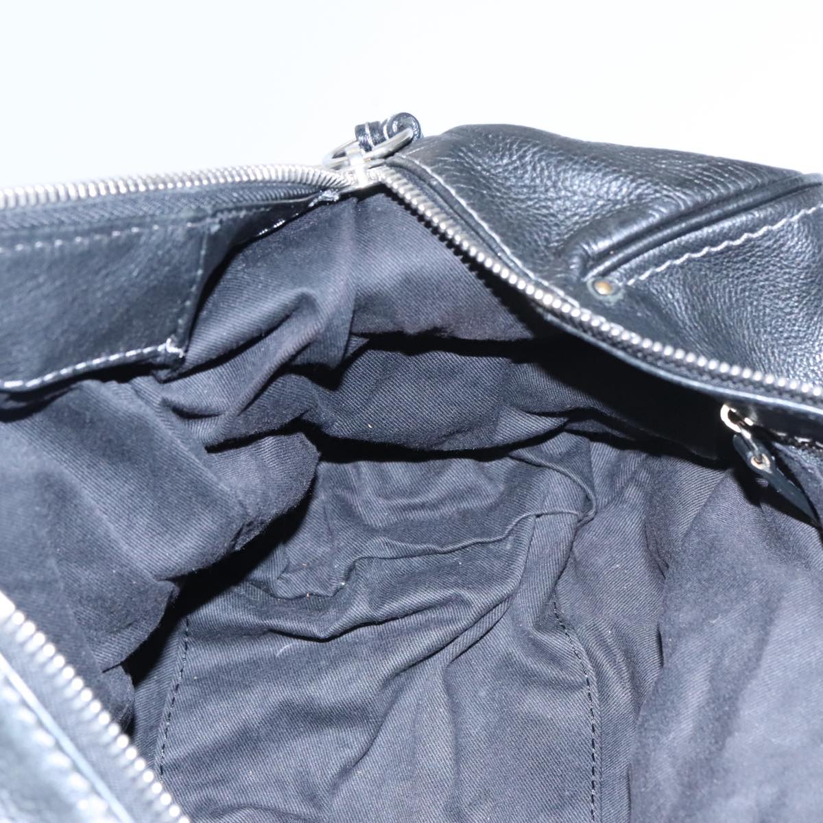 Chloe Paddington Hand Bag Leather Black Gold am7384
