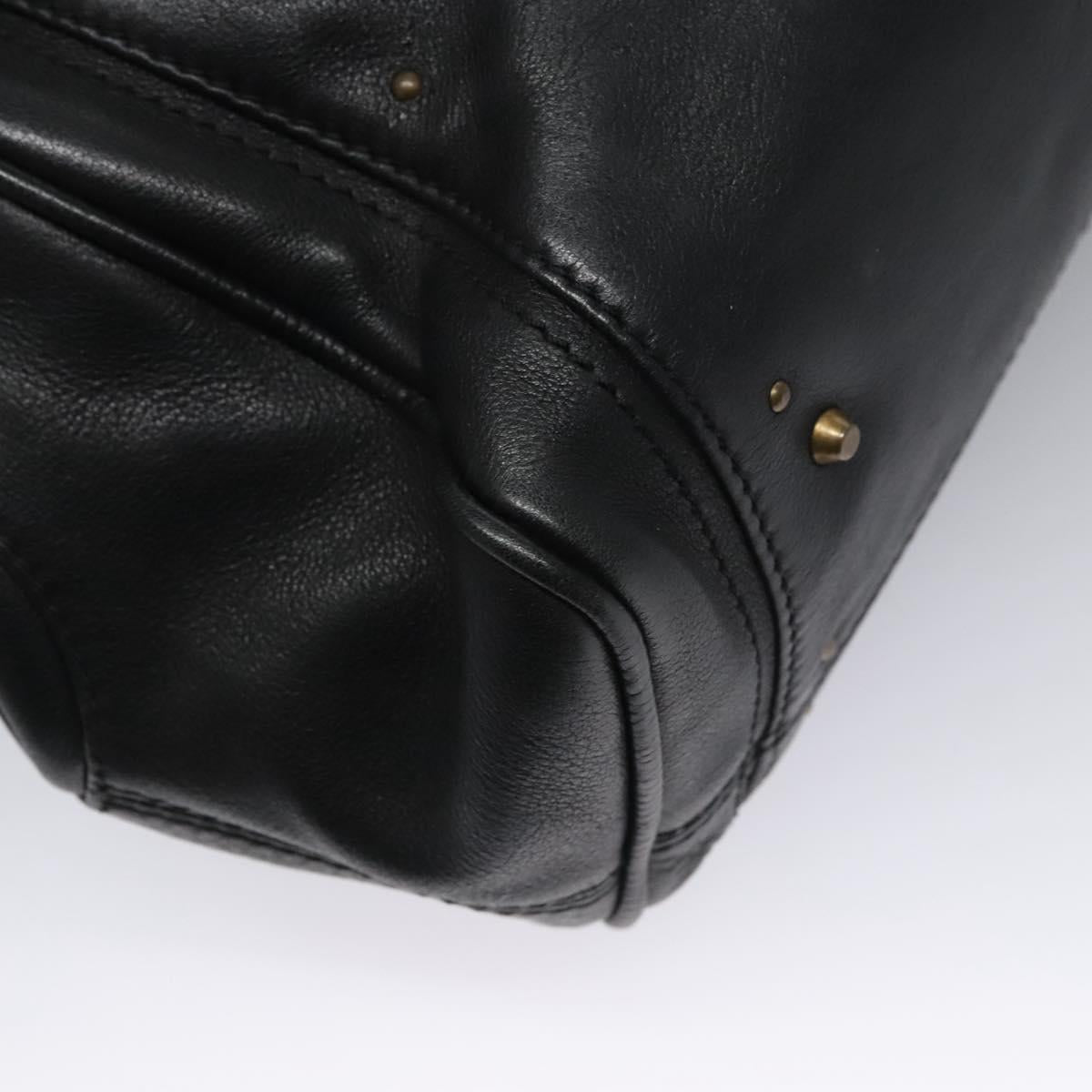 Chloe Paddington Hand Bag Leather Black am7564