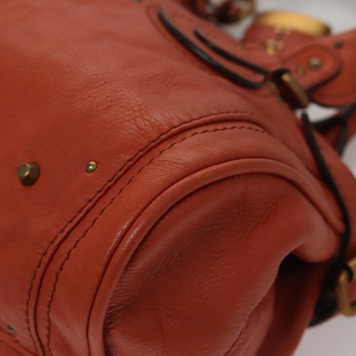 Chloe Paddington Hand Bag Leather Brown am7591