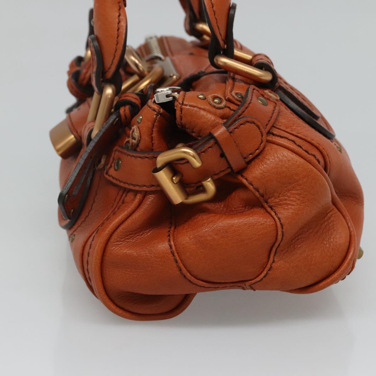 Chloe Paddington mini Hand Bag Leather Brown am7622