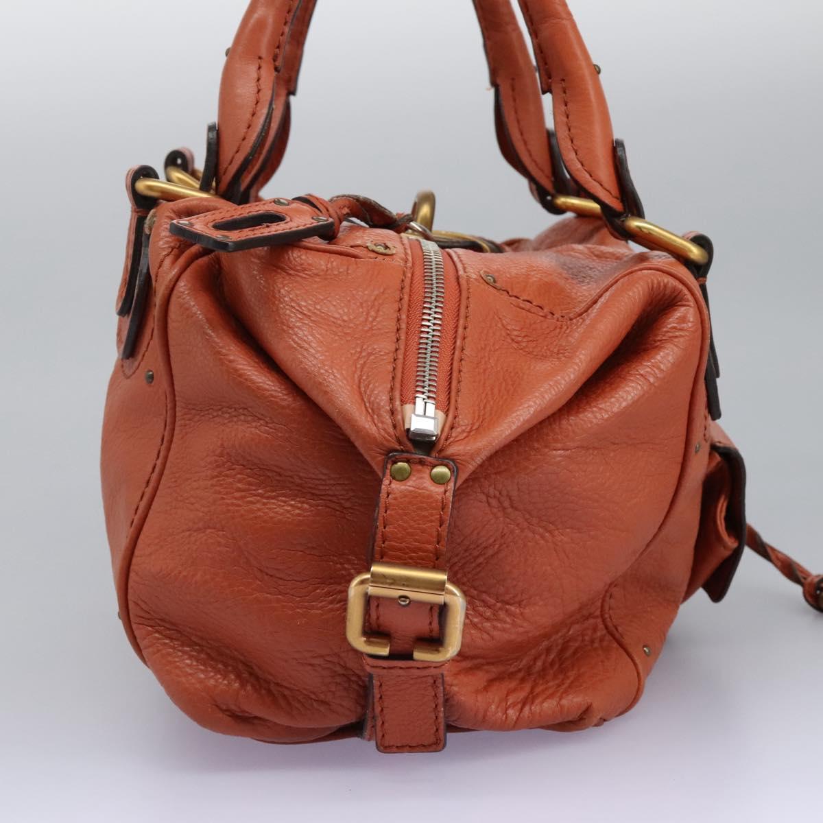 Chloe Paddington Hand Bag Leather Brown am7627