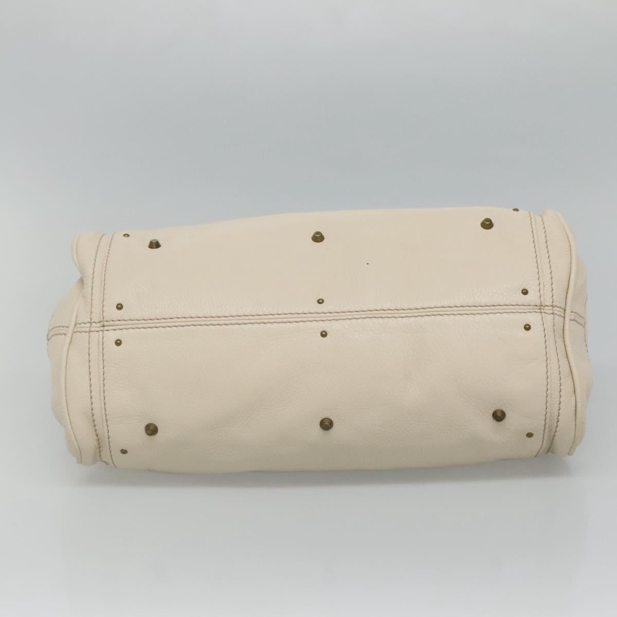 Chloe Paddington Hand Bag Leather White am7696