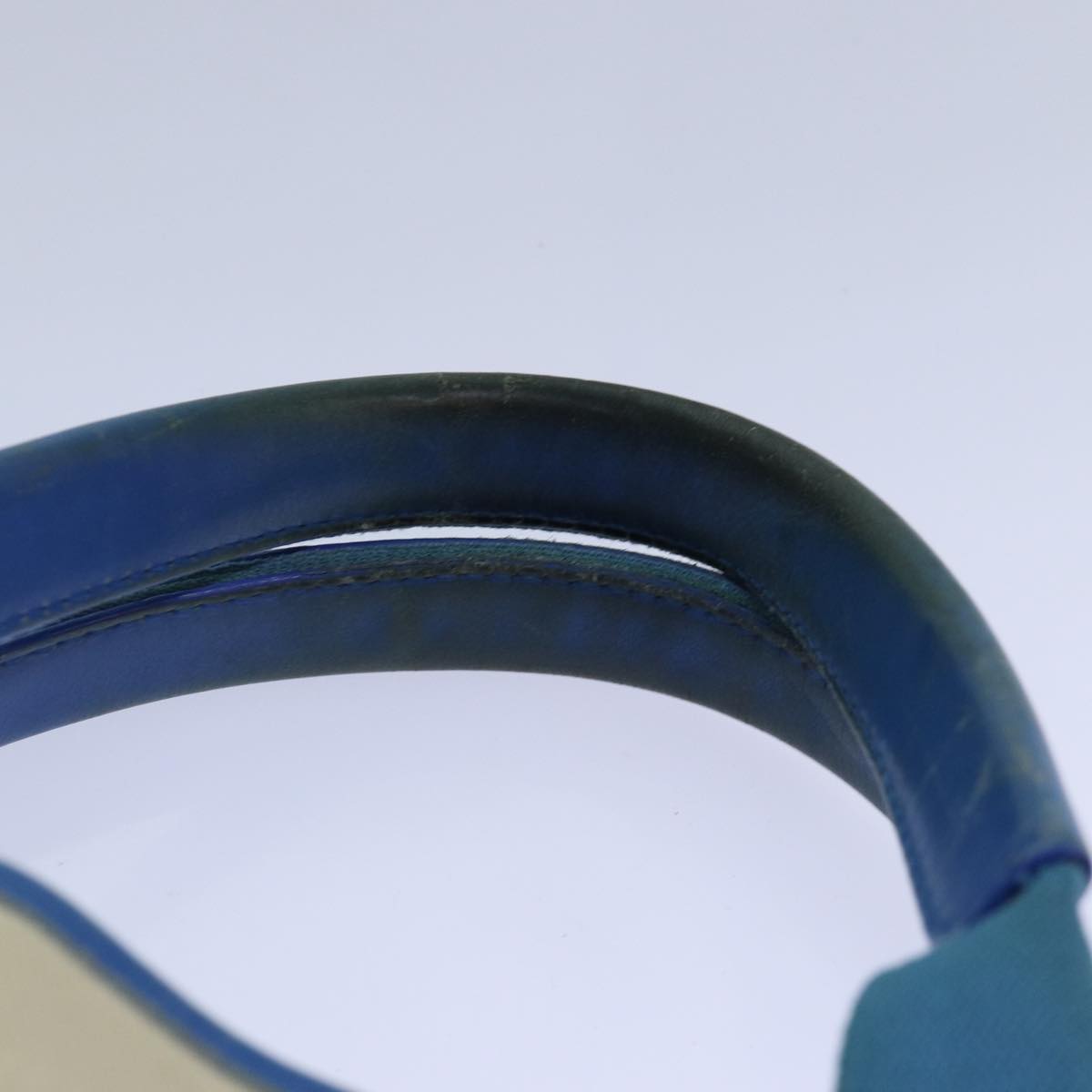 balenciaga Navy Kabas XS Bag Canvas Leather 2way Blue Silver 390346 Auth ar12352
