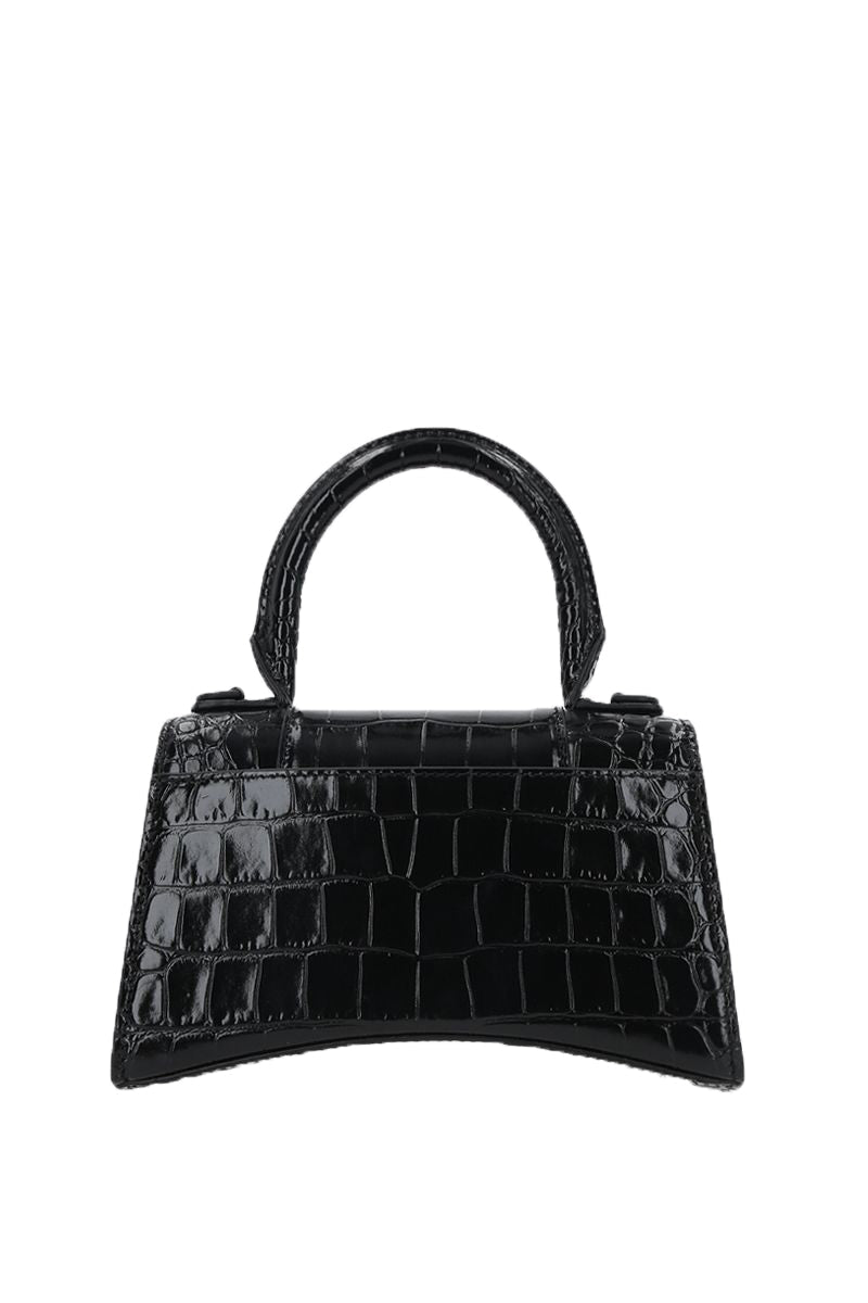 balenciaga Hourglass XS in Croc Embossed Leather