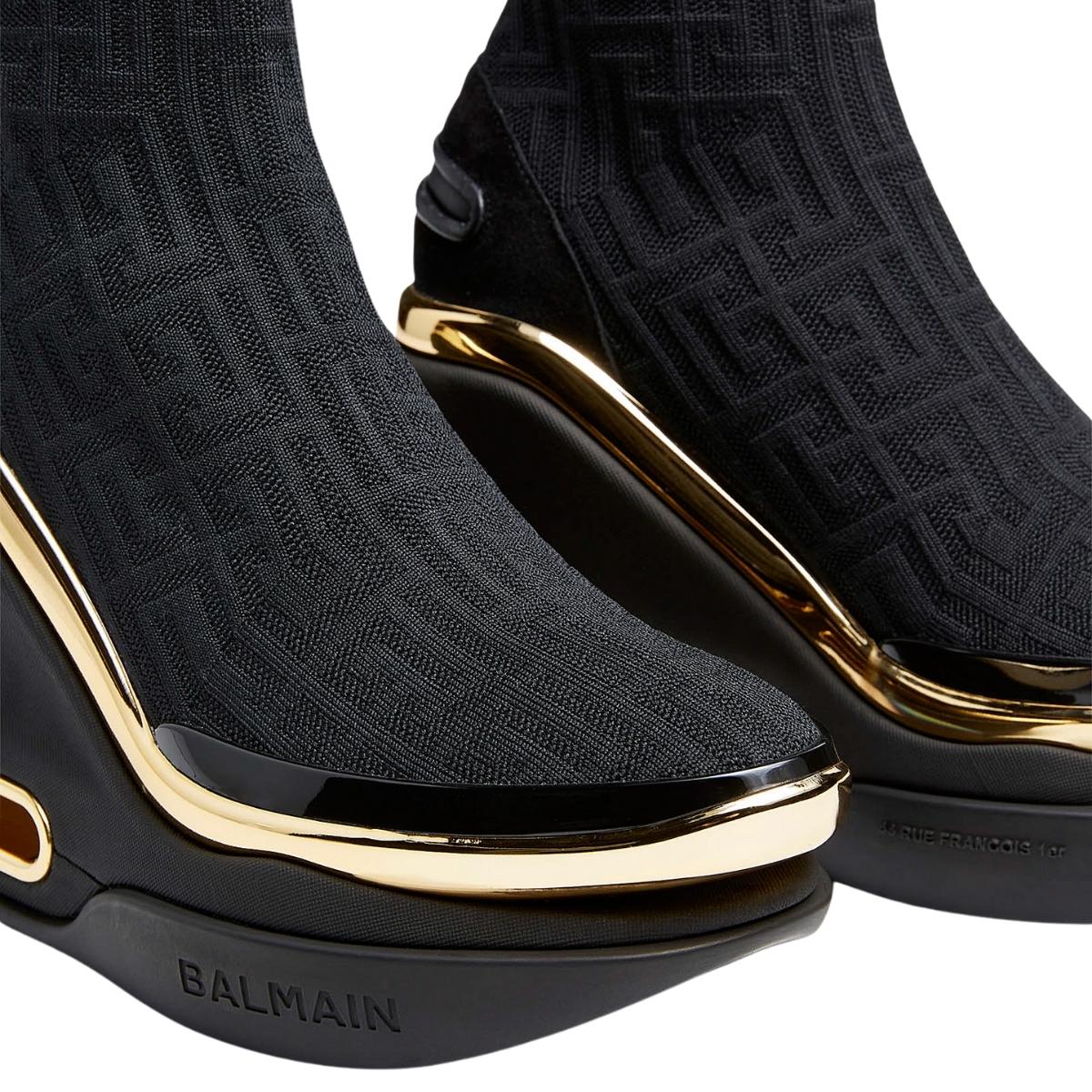 Bicolor and suede B-Bold wedge sneakers