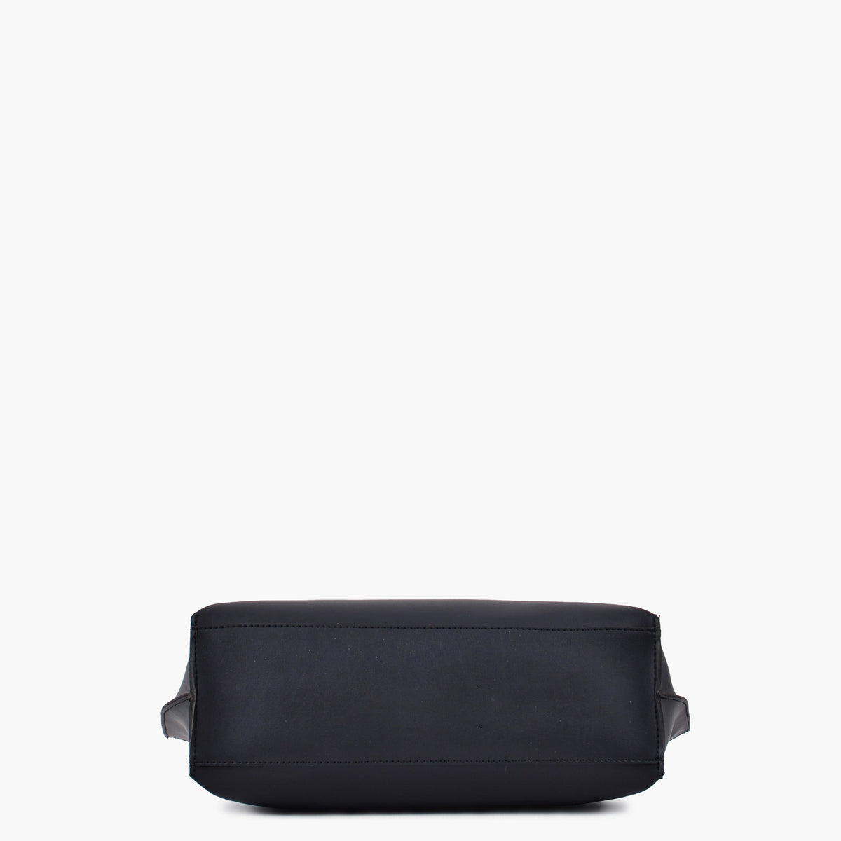 Black long handle tote bag