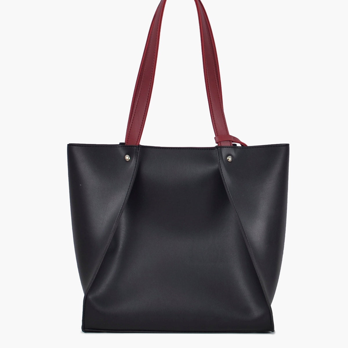 Black shopping tote bag