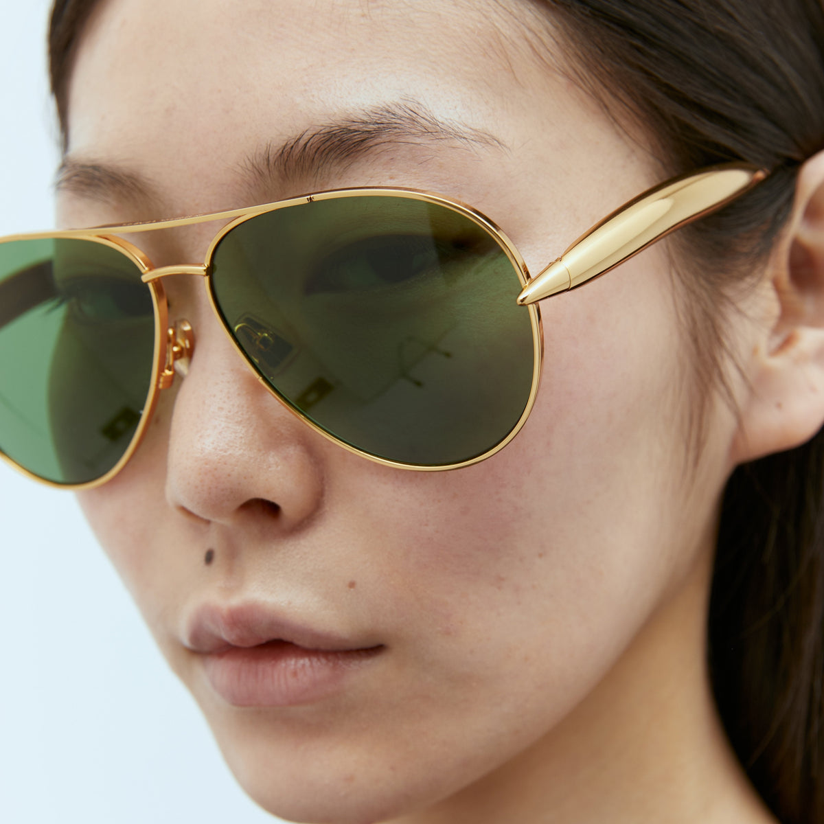 Bottega Veneta Men Sardine Aviator Sunglasses