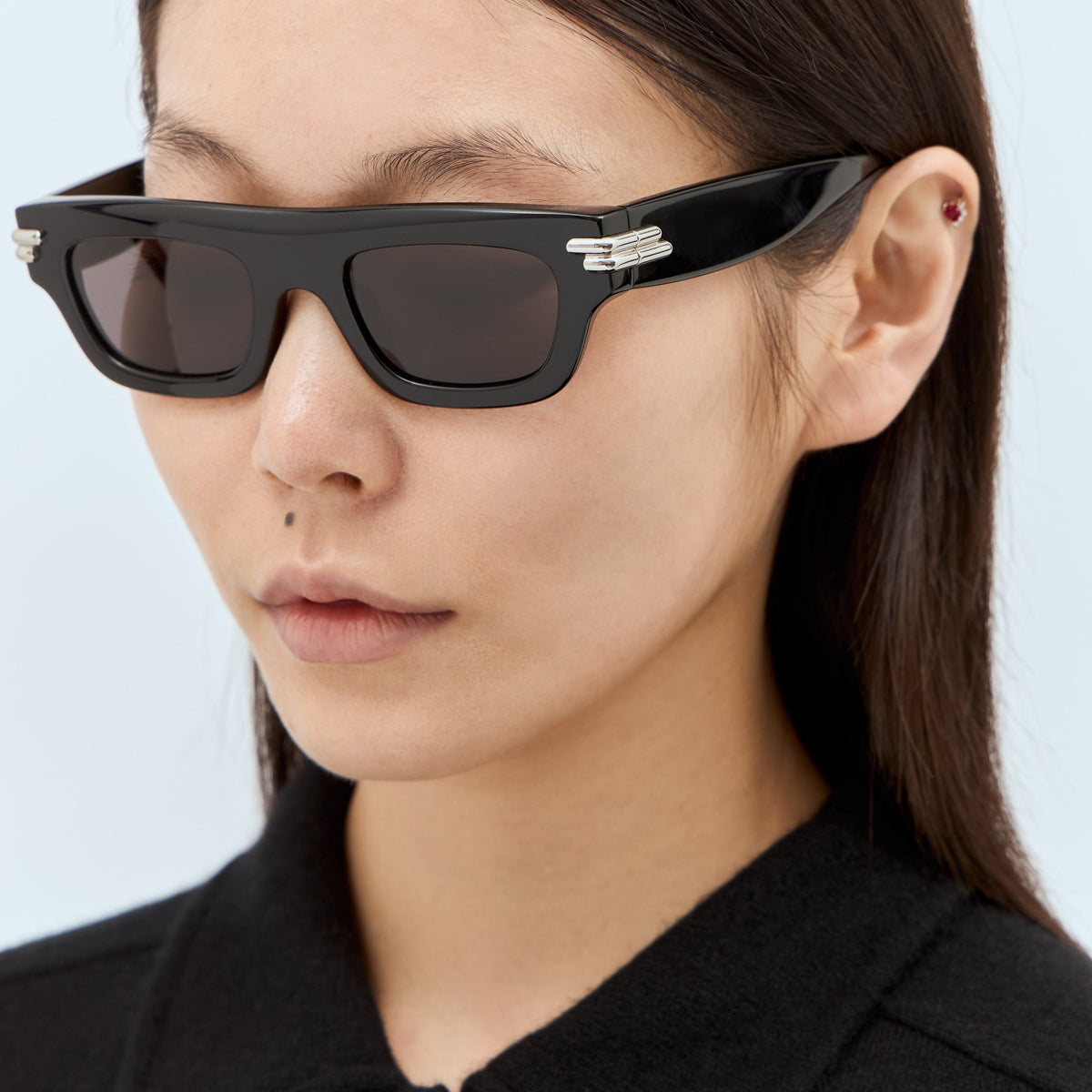 Bottega Veneta Men Mitre Square Sunglasses
