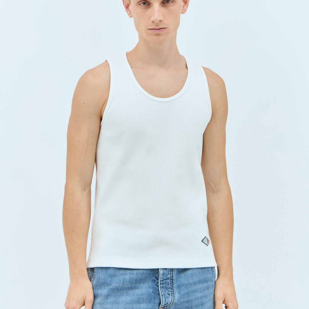 Bottega Veneta Men Rib Jersey Tank Top