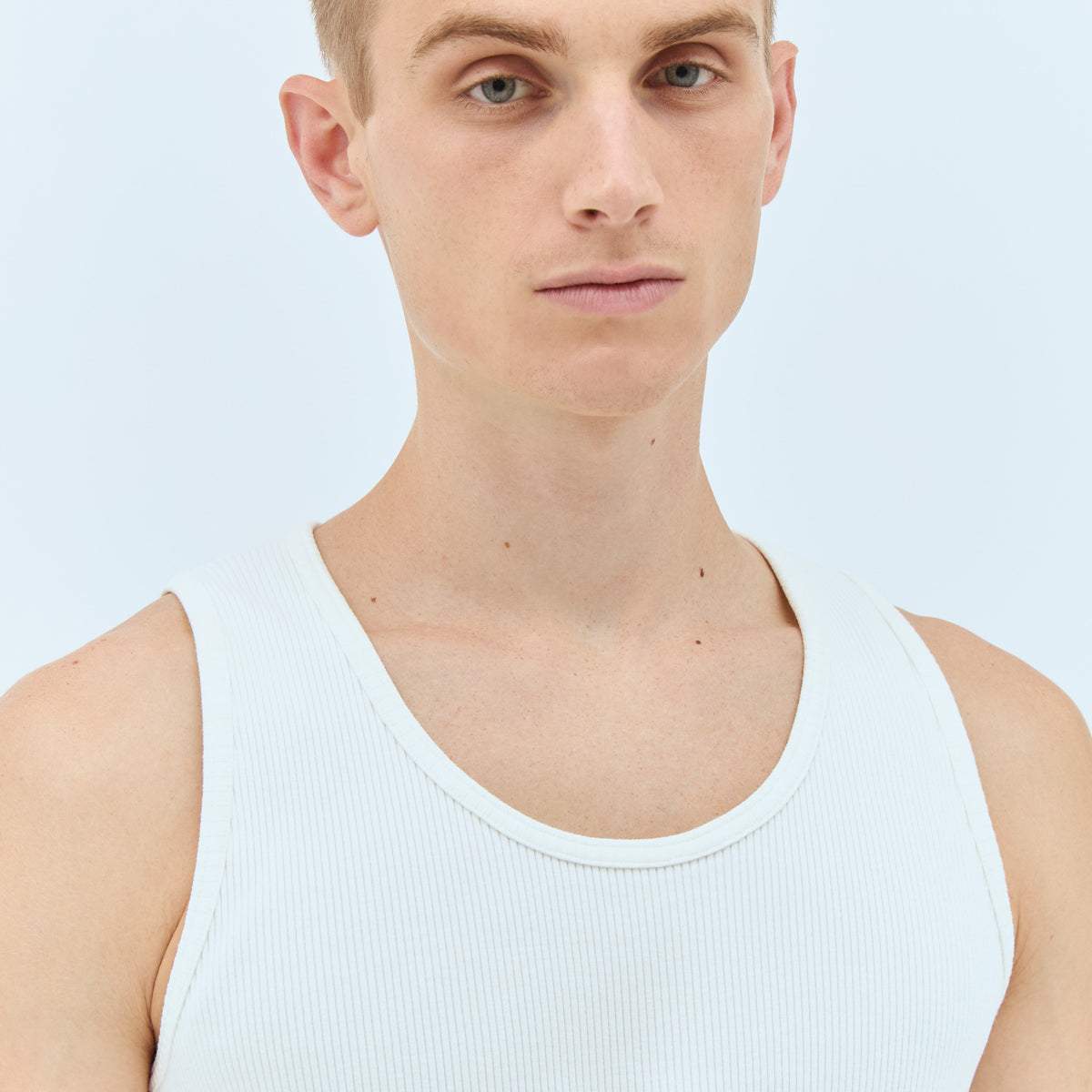Bottega Veneta Men Rib Jersey Tank Top