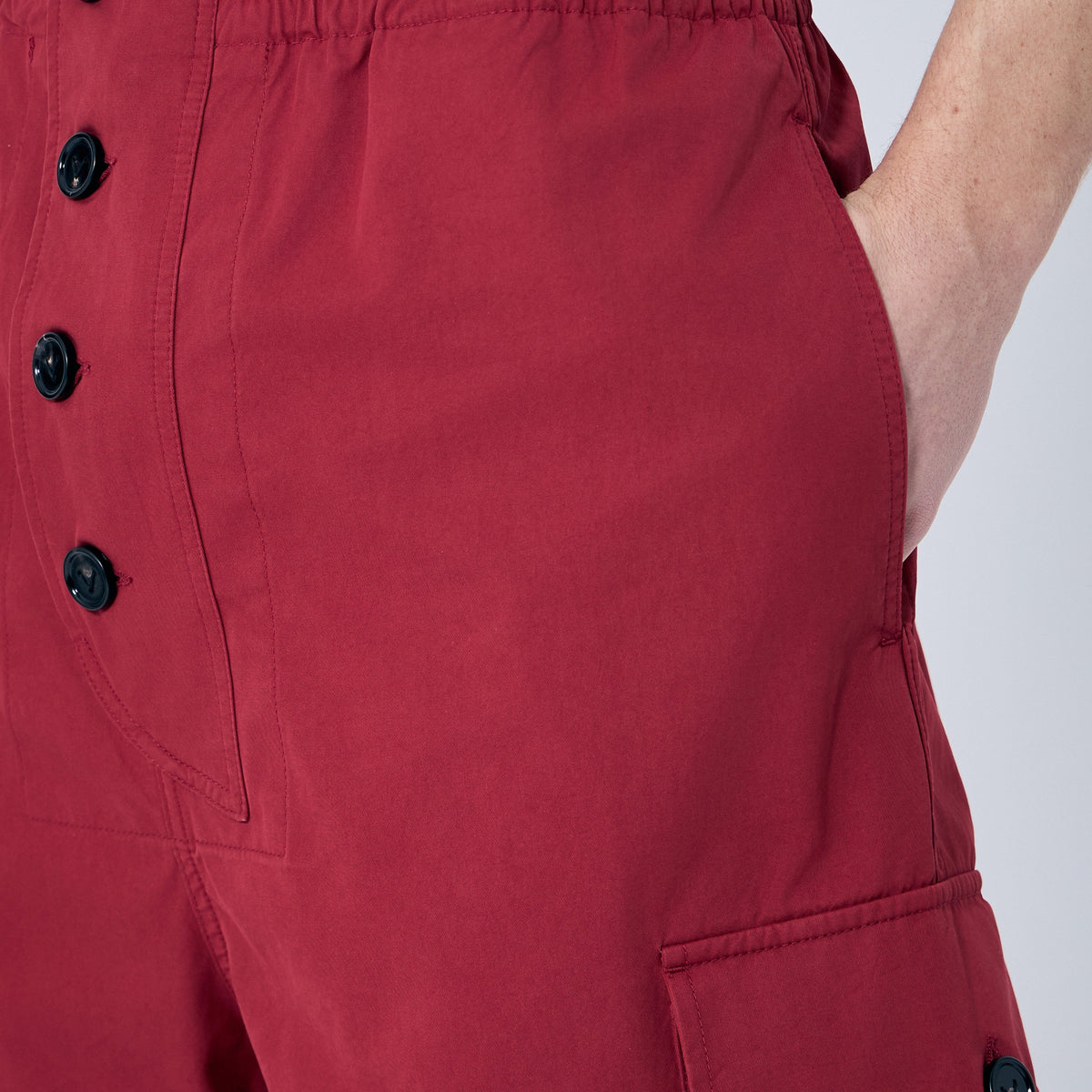 Bottega Veneta Men Light Cotton Twill Shorts