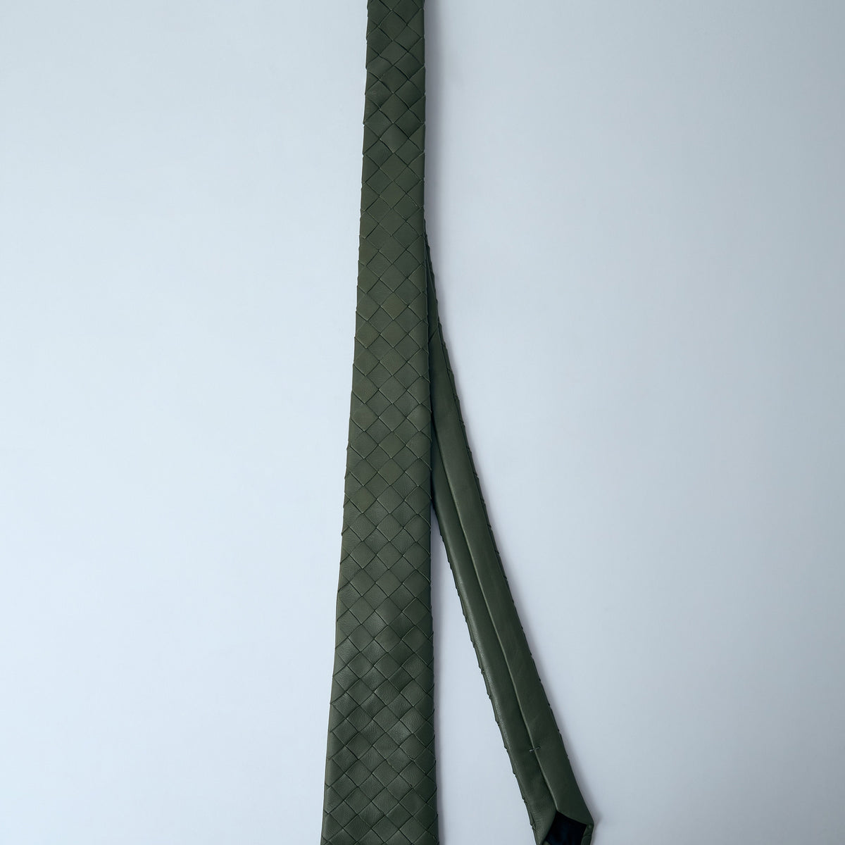 Bottega Veneta Men Braided Leather Tie