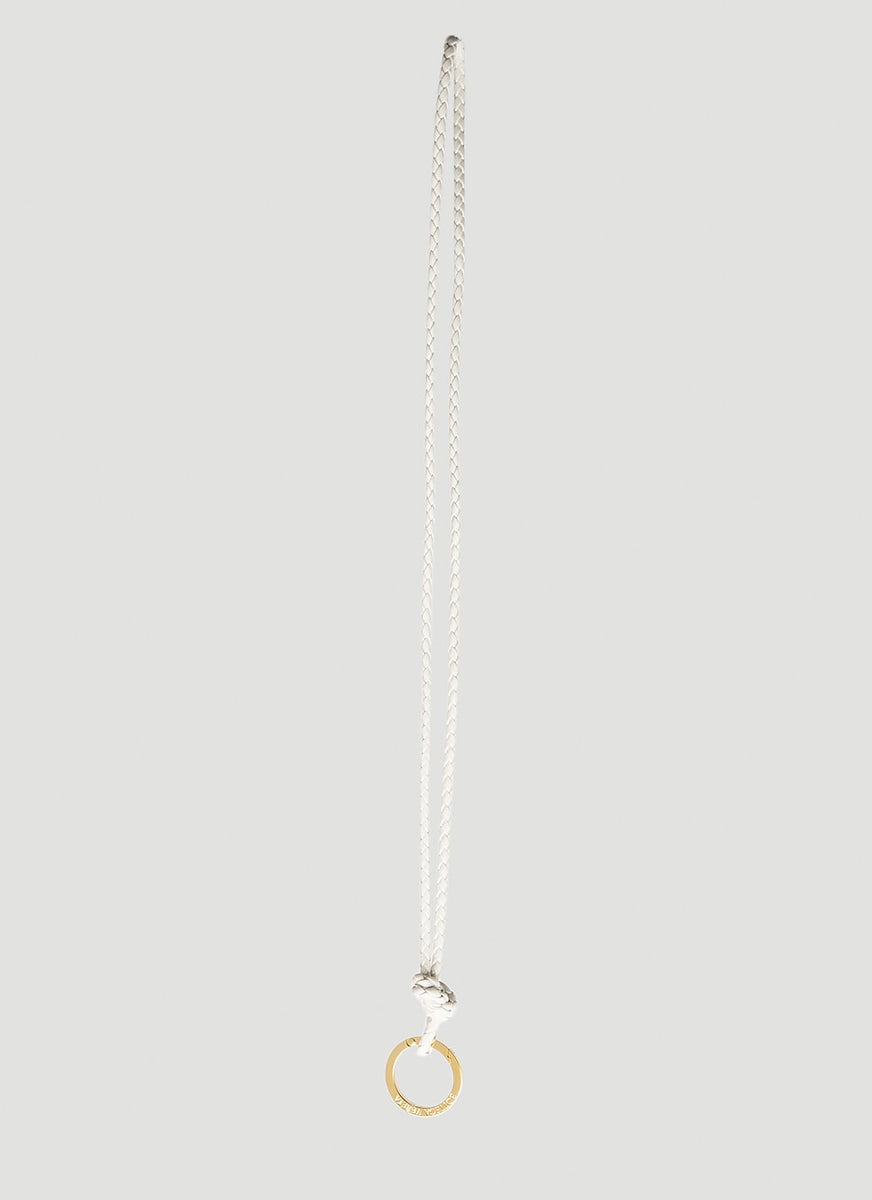 Bottega Veneta Women Intreccio Lanyard Keyring