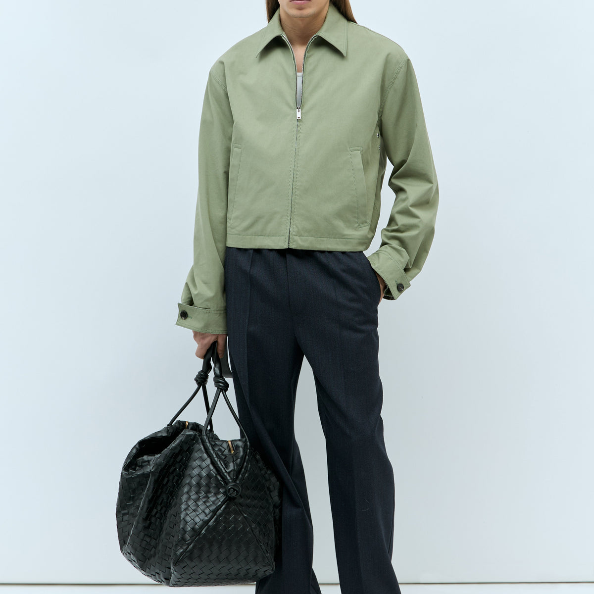 Bottega Veneta Men Large Loop Weekender Bag