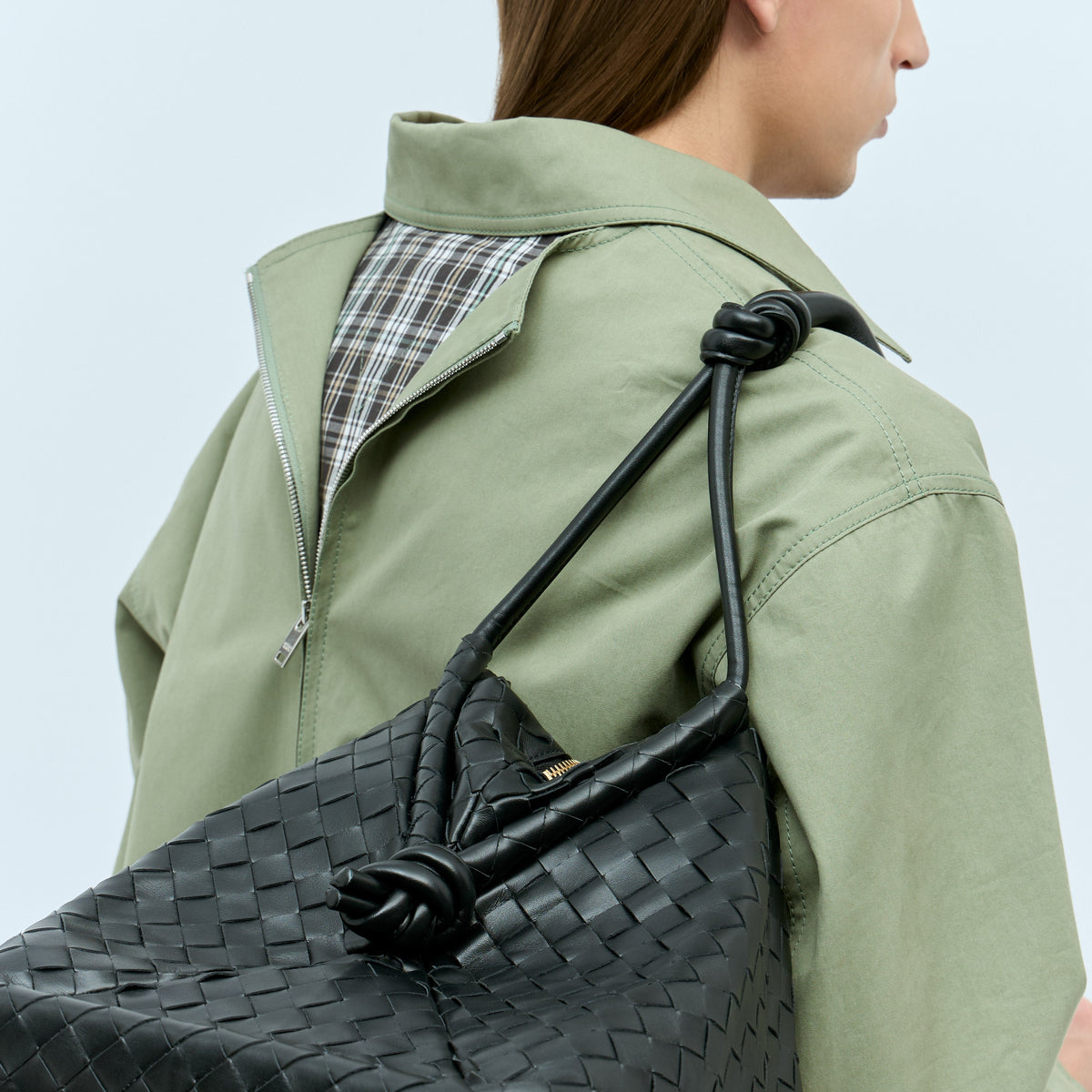 Bottega Veneta Men Large Loop Weekender Bag