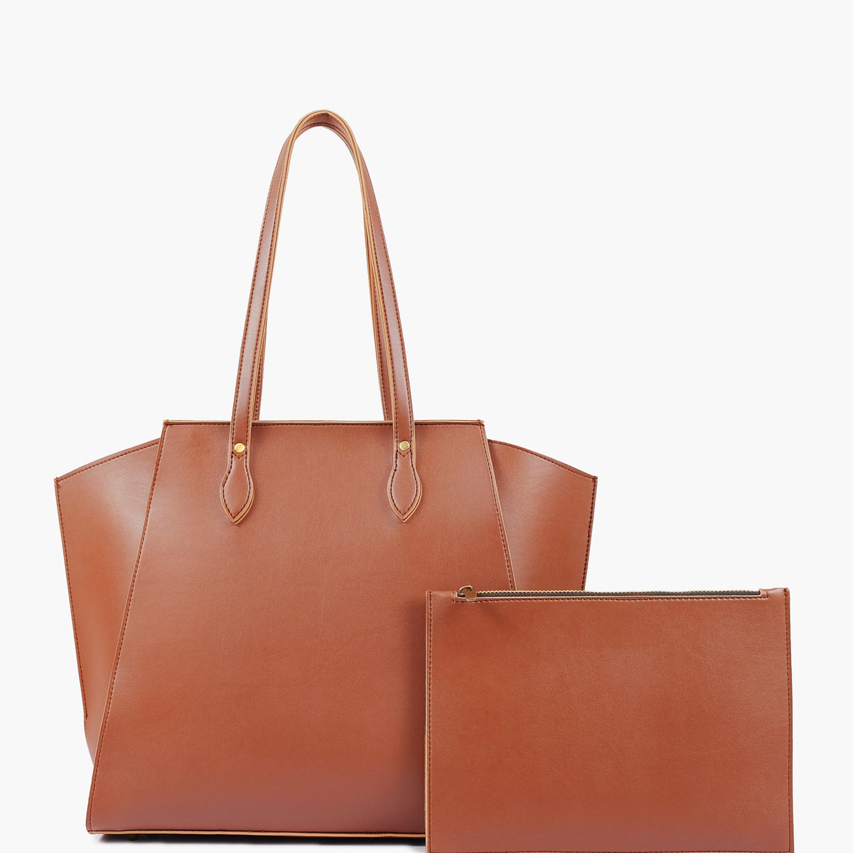 Brown classic tote bag