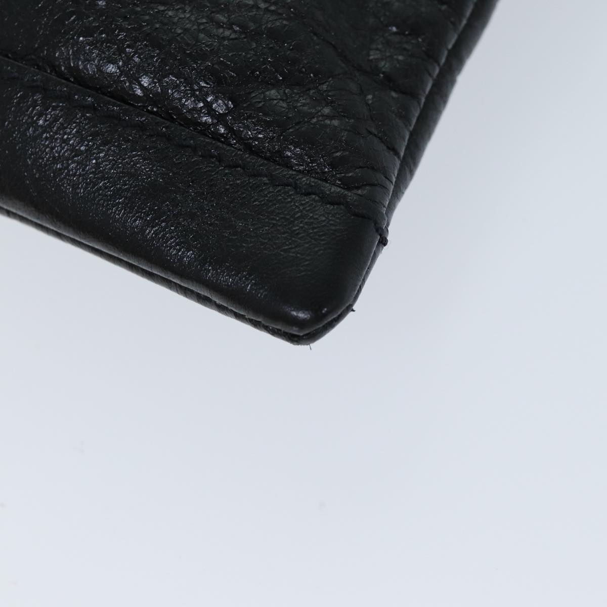 balenciaga Clutch Bag Leather Black 273021 Auth bs15132