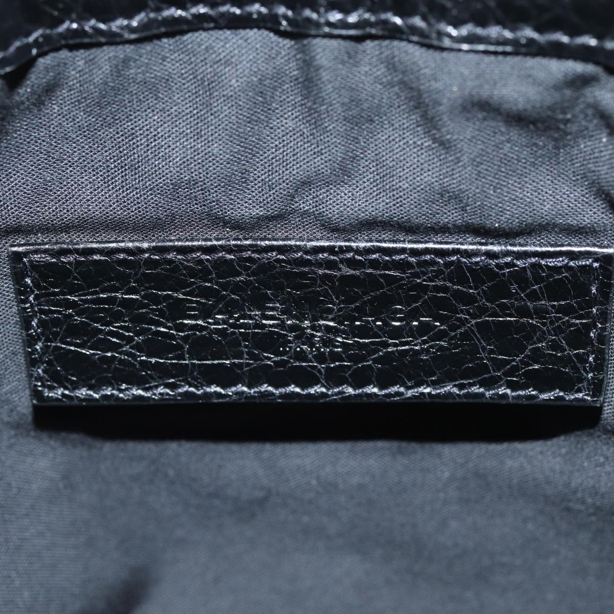 balenciaga Clutch Bag Leather Black 273021 Auth bs15132