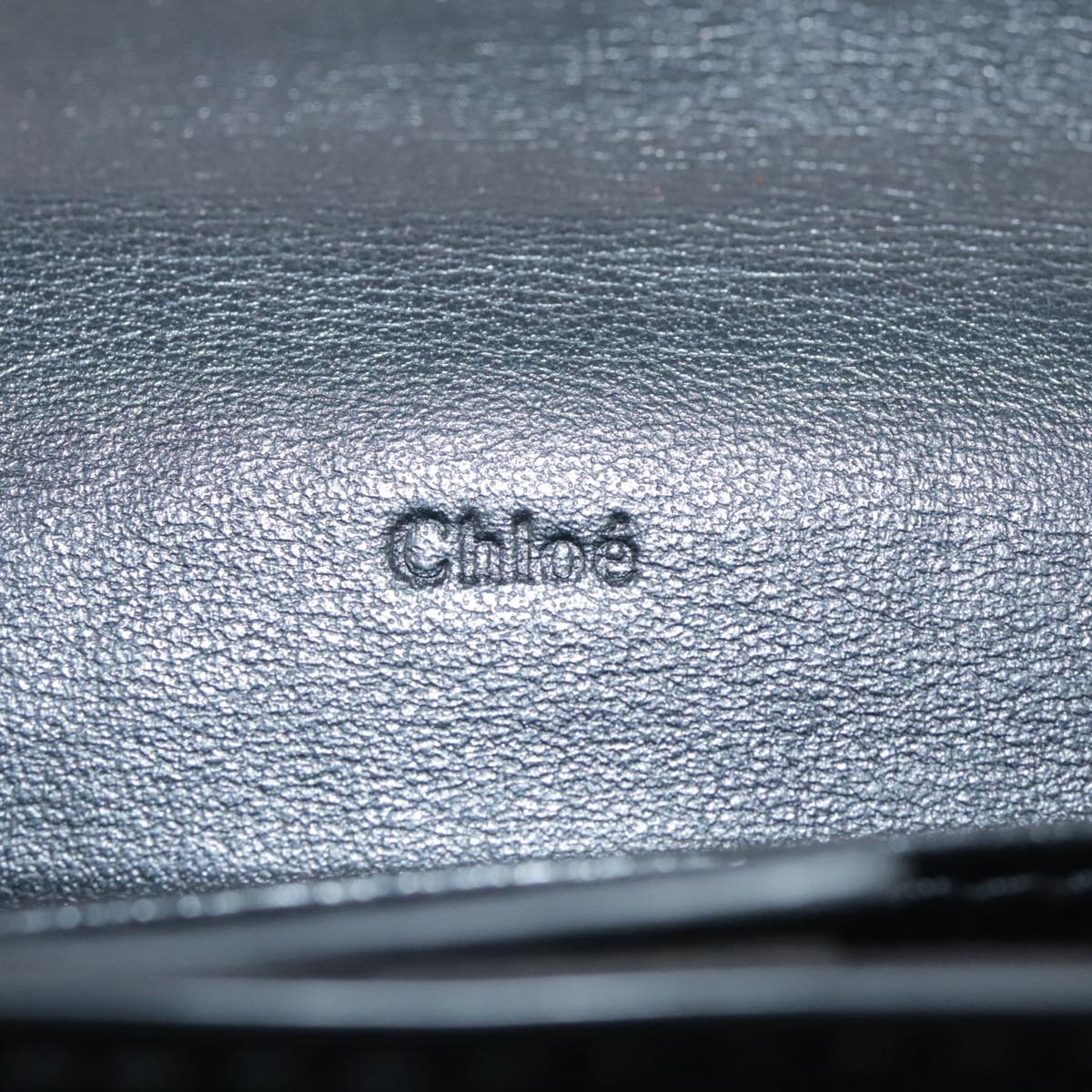 Chloe Long Wallet Leather Black bs21335