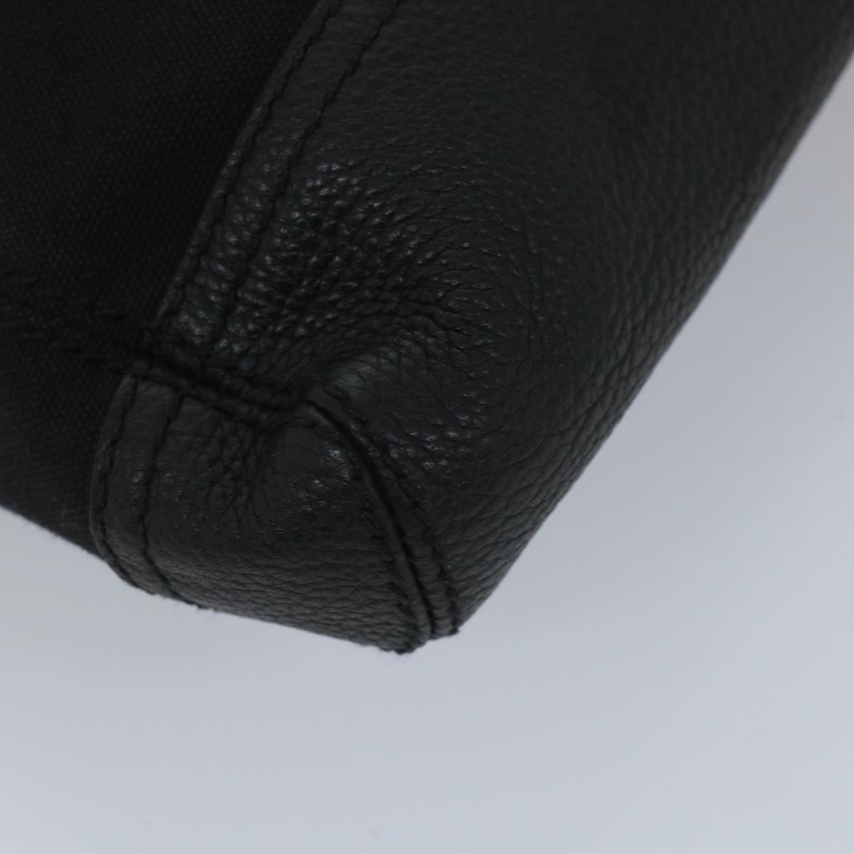 balenciaga Clutch Bag Canvas Black Auth bs9026